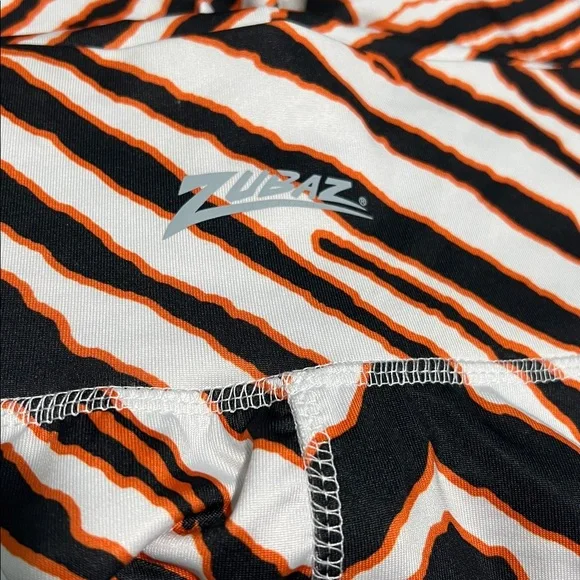 CINCINNATI BENGALS ZUBAZ MAJESTIC BASIC ANIMAL PRINT LEGGINGS XS - Picture 3 of 8